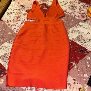 Forever 21 Vibrant Orange Backless Dress- NWOT